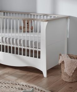 Cuddleco Clara Cot Bed, Wardrobe & Dresser - White/Driftwood Ash - Image 2