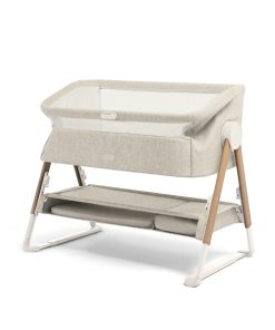 Mamas & Papas Lua Bedside Crib Bundle with Mattress Protector & Fitted Sheets - Fawn - Image 3
