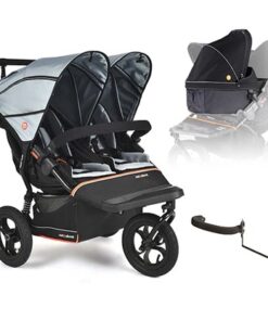 Out n About Double V6 Newborn & Toddler Bundle Rocksalt Grey