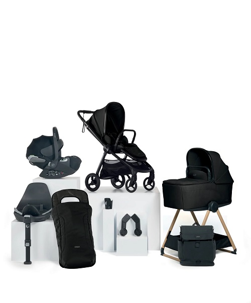 Mamas & Papas Vardo Pushchair Bundle with Cybex Cloud T Car Seat – Noir