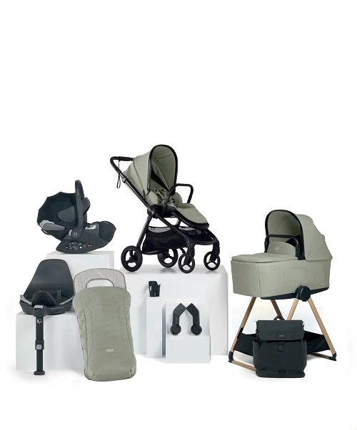 Mamas & Papas Vardo Pushchair Bundle with Cybex Cloud T Car Seat - Sage