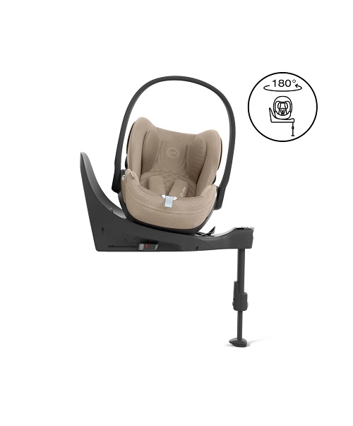 Mamas & Papas Vardo Pushchair Bundle with Cybex Cloud T Car Seat - Shell/Cosy Beige - Image 7