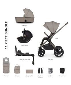 Venicci Upline 2 Taupe 3 In 1 + Base 360