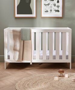 Silver Cross Bromley White Cot Bed
