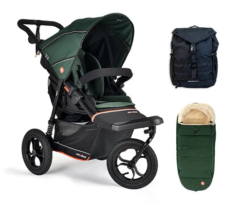 Out n About Single Nipper V6 Adventure Bundle Sycamore Green