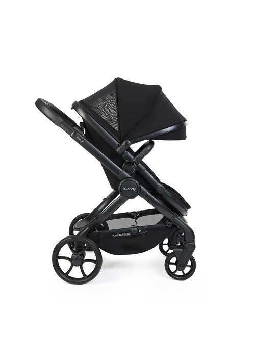 iCandy Peach 8 Pushchair & Carrycot 360 Car Seat Bundle - Black - Image 6