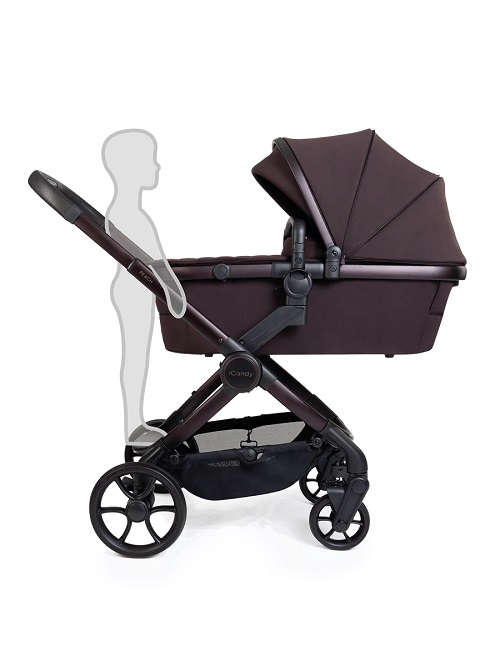 iCandy Peach 8 Pushchair & Carrycot 360 Car Seat Bundle - Coffee Bean - Image 2