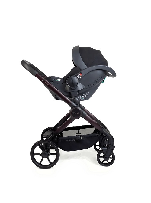 iCandy Peach 8 Pushchair & Carrycot 360 Car Seat Bundle - Coffee Bean - Image 5