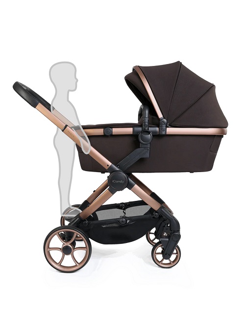 iCandy Peach 8 Pushchair & Carrycot 360 Car Seat Bundle - Pecan - Image 2