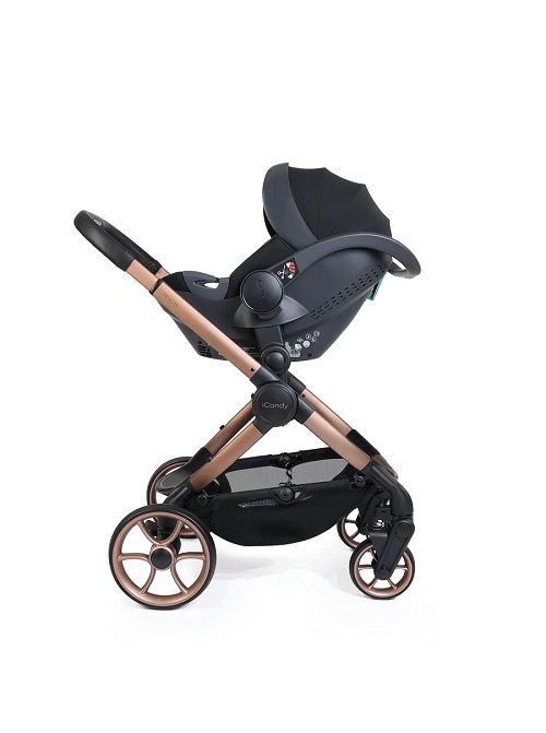 iCandy Peach 8 Pushchair & Carrycot 360 Car Seat Bundle - Pecan - Image 5