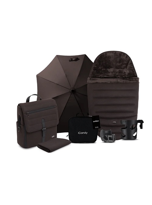 iCandy Peach 8 Pushchair & Carrycot 360 Car Seat Bundle - Pecan - Image 9