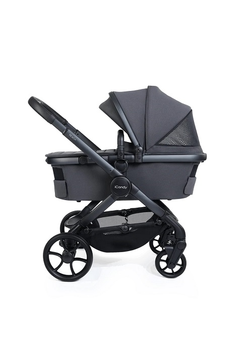 iCandy Peach 8 Pushchair & Carrycot 360 Car Seat Bundle - Grey - Image 3