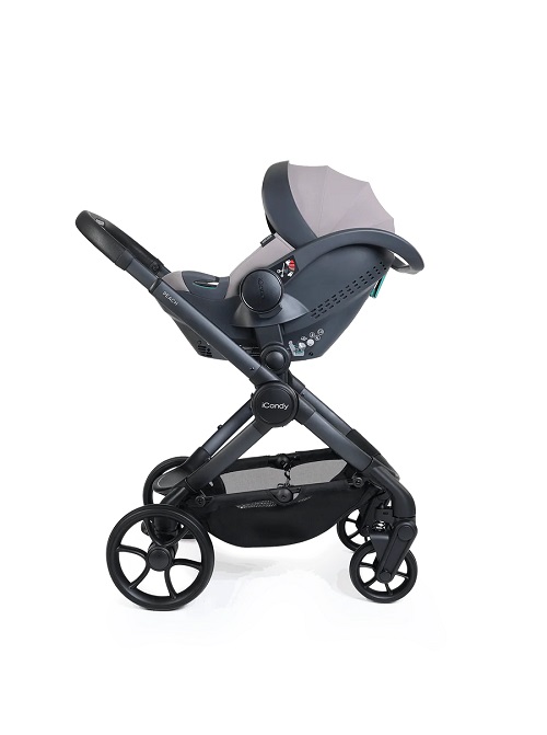 iCandy Peach 8 Pushchair & Carrycot 360 Car Seat Bundle - Grey - Image 5