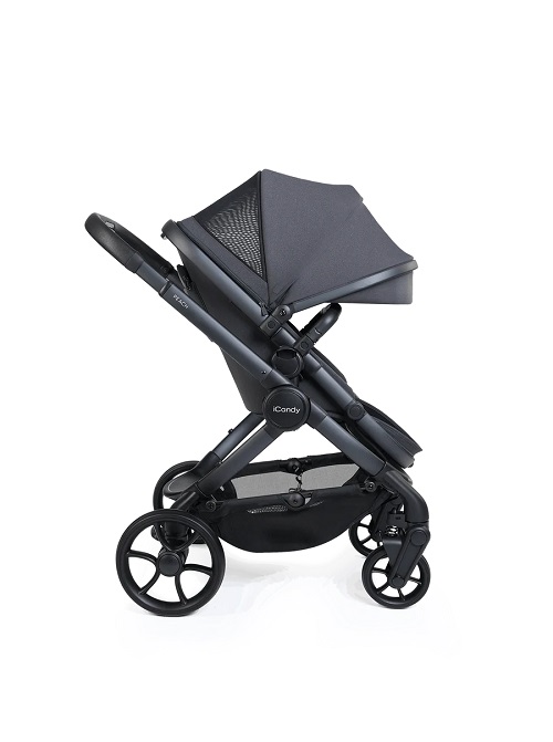 iCandy Peach 8 Pushchair & Carrycot 360 Car Seat Bundle - Grey - Image 7