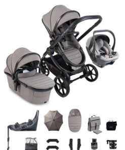 iCandy Peach 8 Pushchair & Carrycot 360 Car Seat Bundle - Porcini